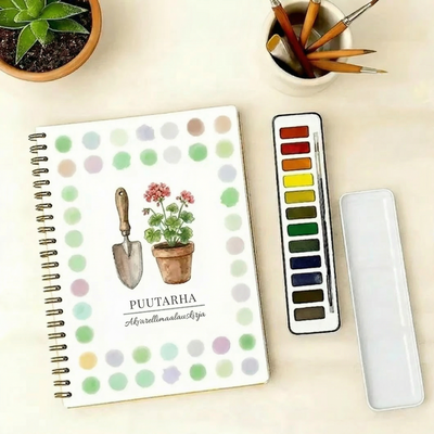 Täydellinen akvarellimaalaussetti