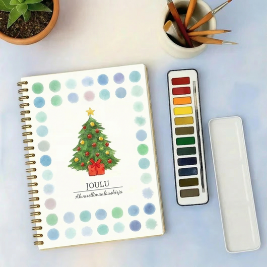 Täydellinen akvarellimaalaussetti